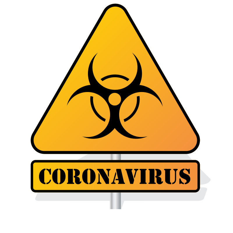 Coronavirus biohazard sign