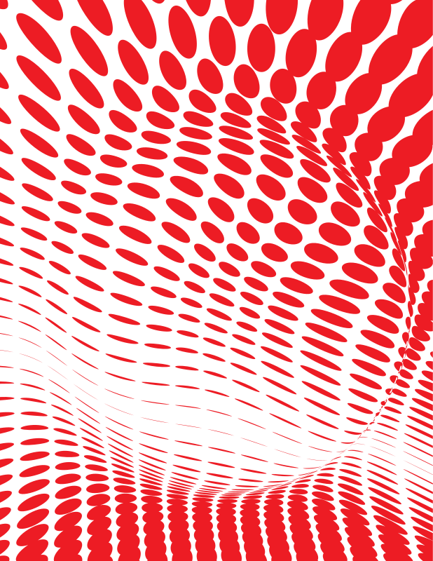 Red halftone pattern