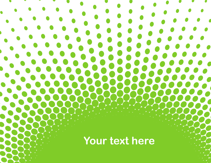 Green halftone pattern