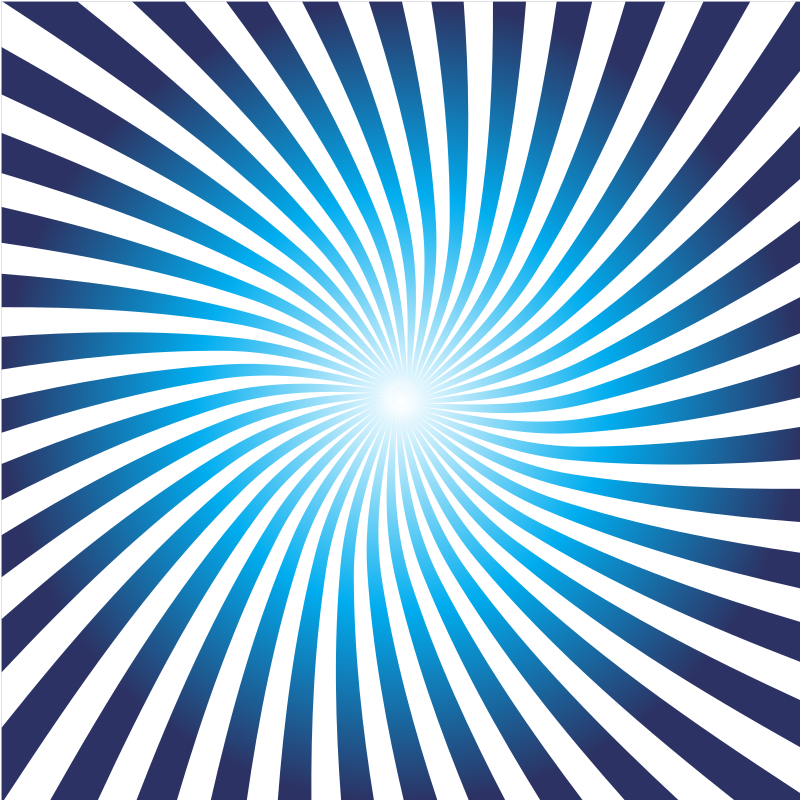 Radial beams in blue color