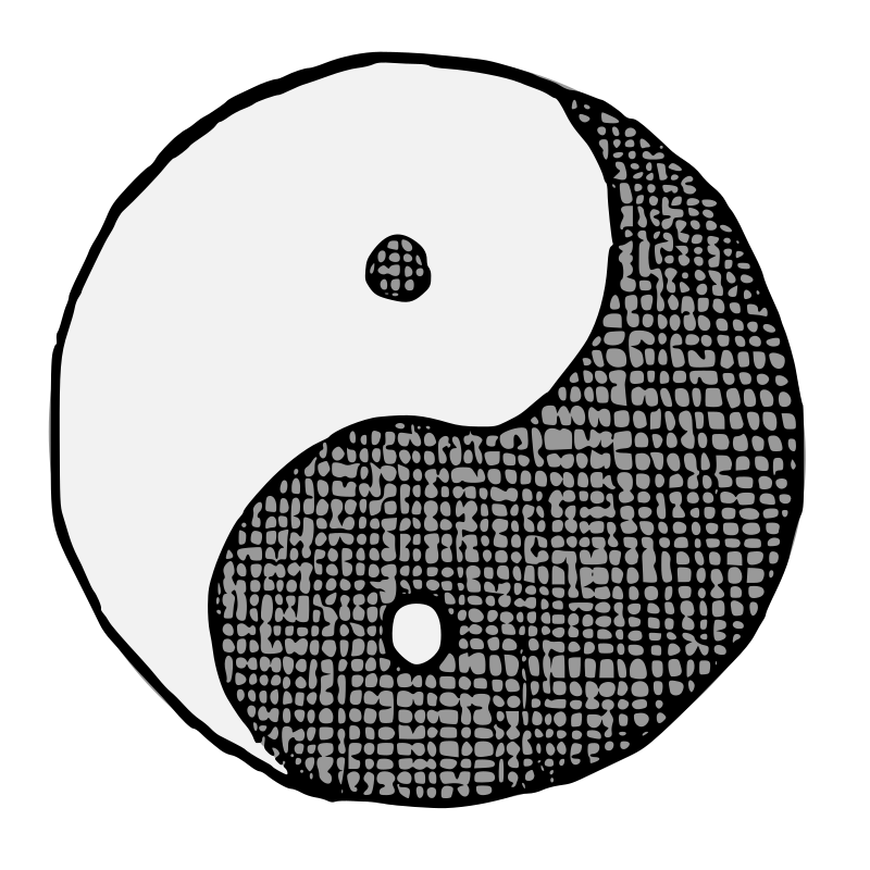Thatch Yin Yang Symbol