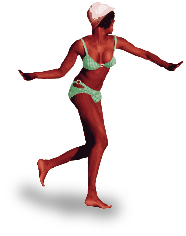 Green Bikini Lady