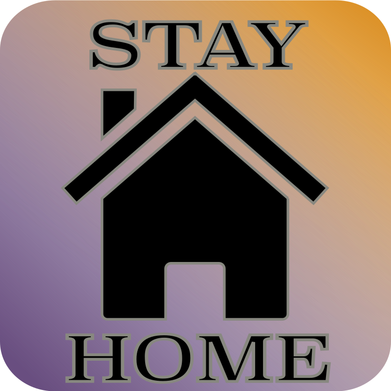 Stay Home Icon - Openclipart