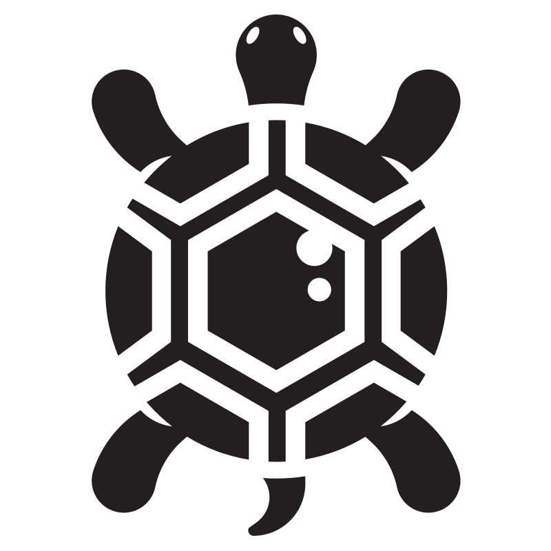 Small turtle silhouette