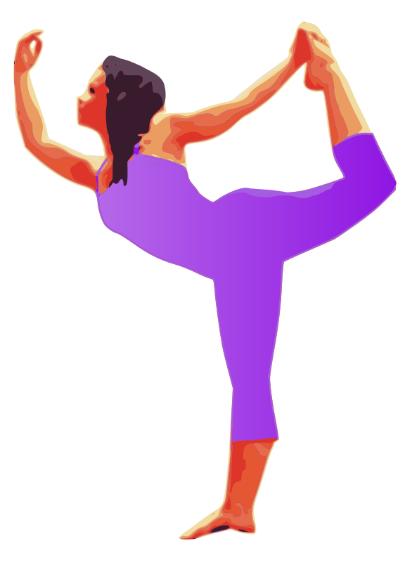 Yoga Pose Lady - Openclipart