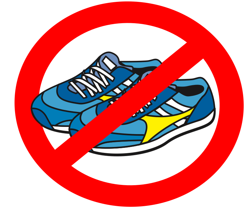 no shoes clipart