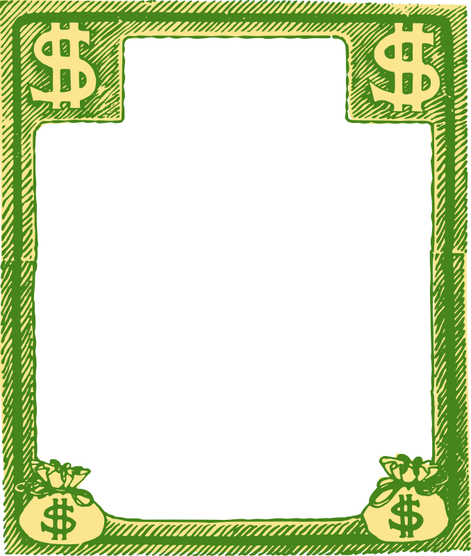 Square Money Bags Frame - Colour