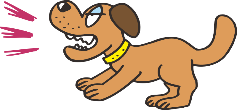 barfing dog clipart