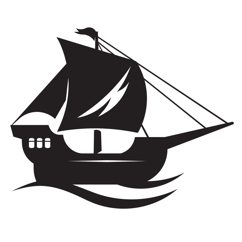 Sailing boat silhouette clip art