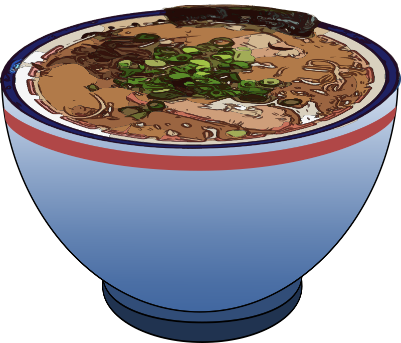 Hot Bowl of Ramen - Openclipart