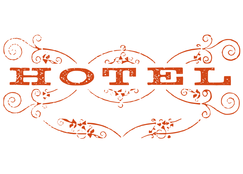 Decorative Hotel Text