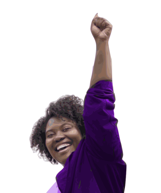 Victory Pose Woman - Openclipart