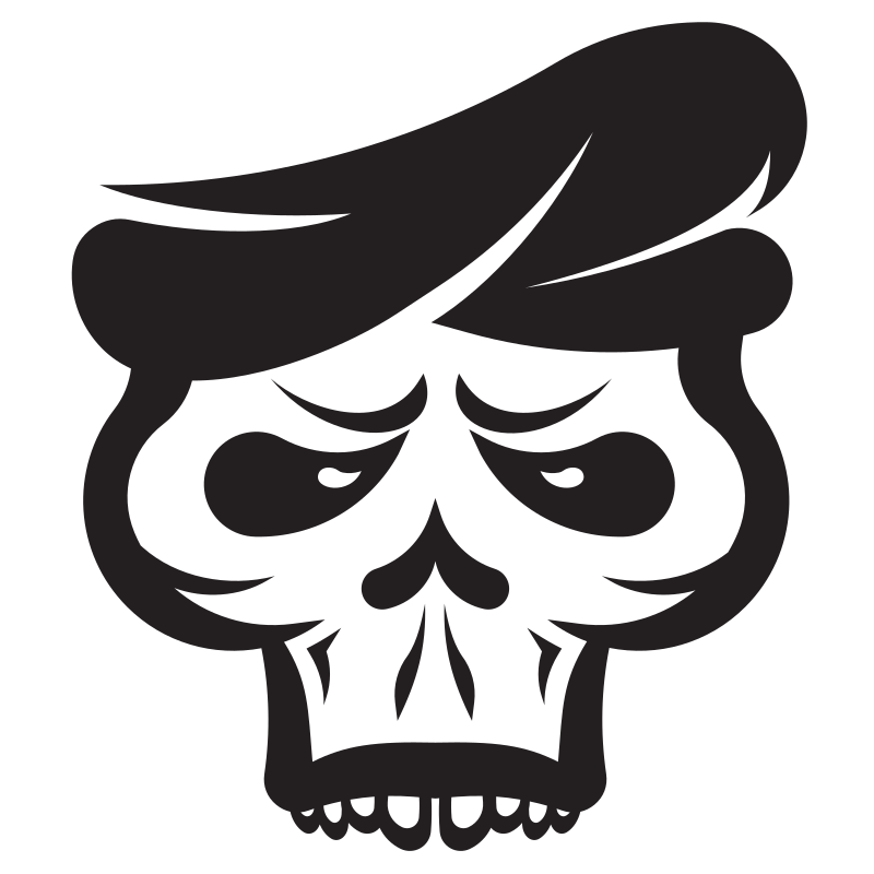 Soldier skull with beret