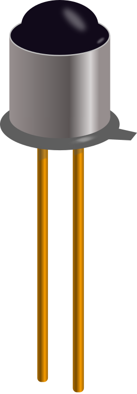 Phototransistor in metal can