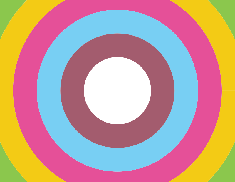 Circles in retro colours