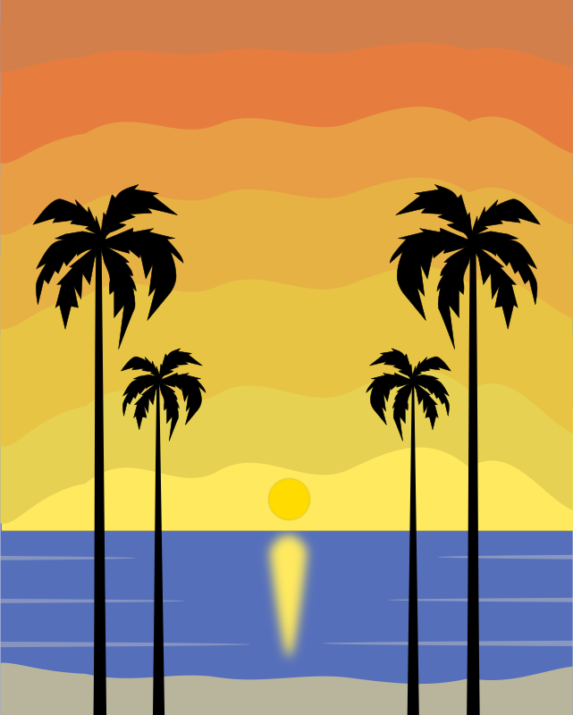 Colour Tropical Sunset