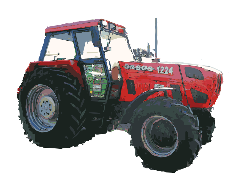 Red Tractor Remix - Openclipart