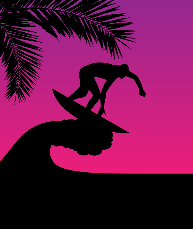 Surfer Silhouette