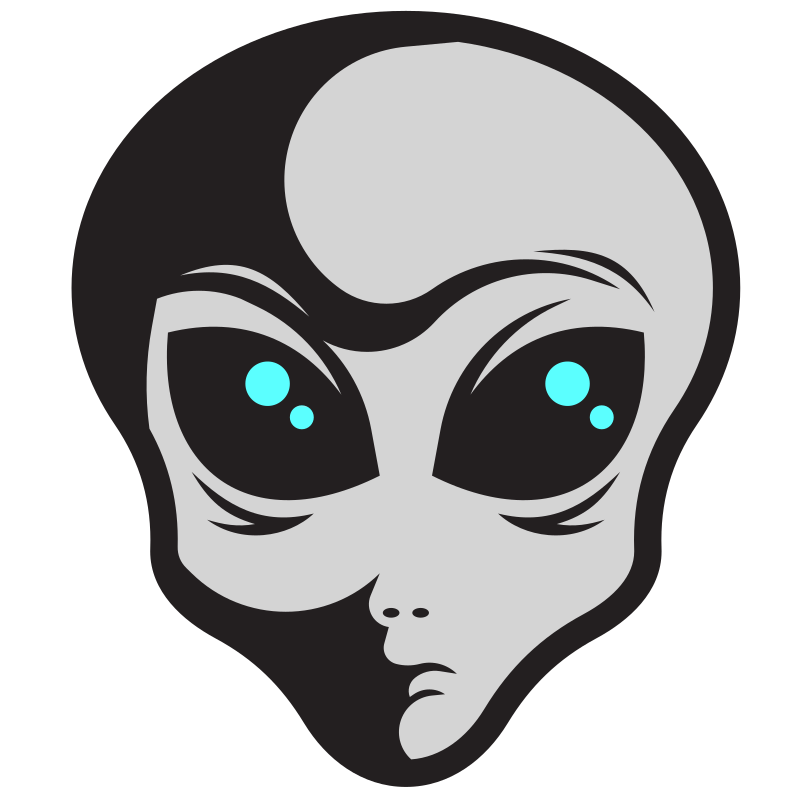 alien head clipart