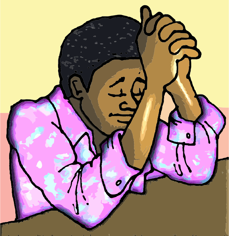 African Man Praying