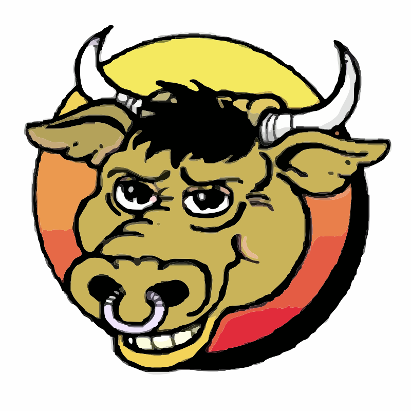 A bull's head