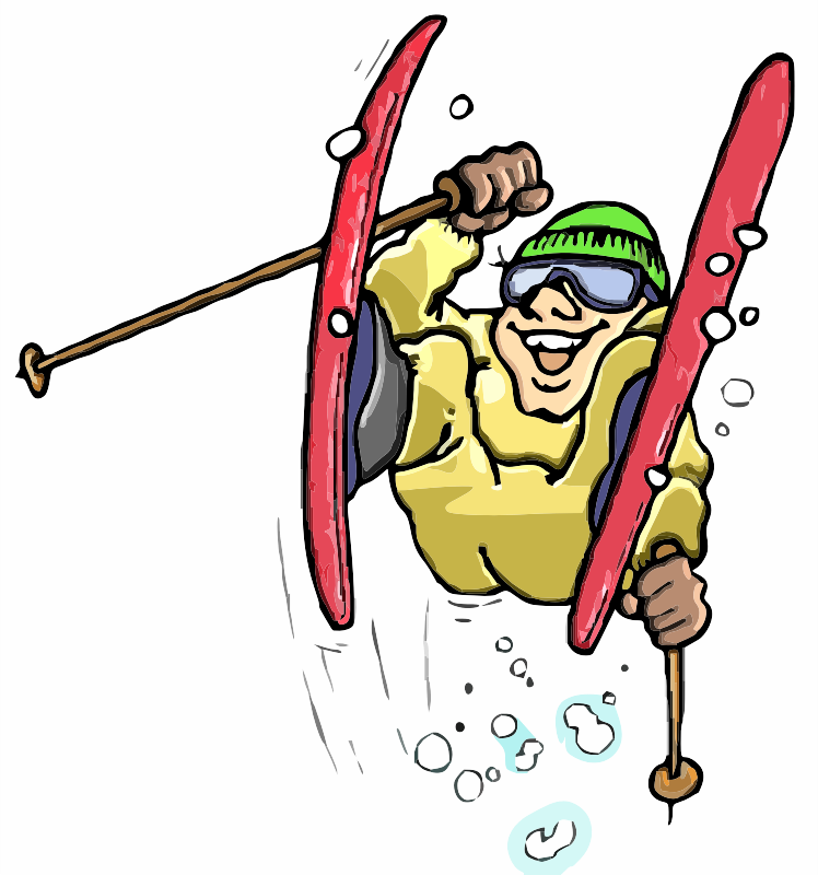 A man skiing - Openclipart