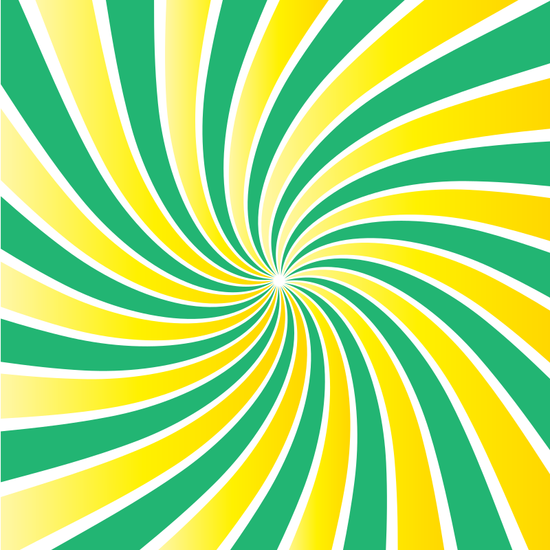 Green yellow radial beams