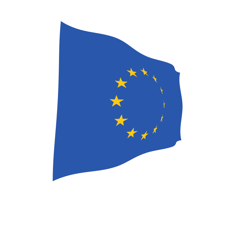 European Union waving flag