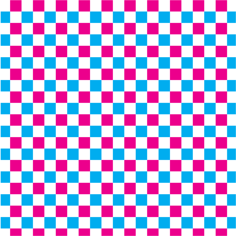 Checkered pattern red and blue