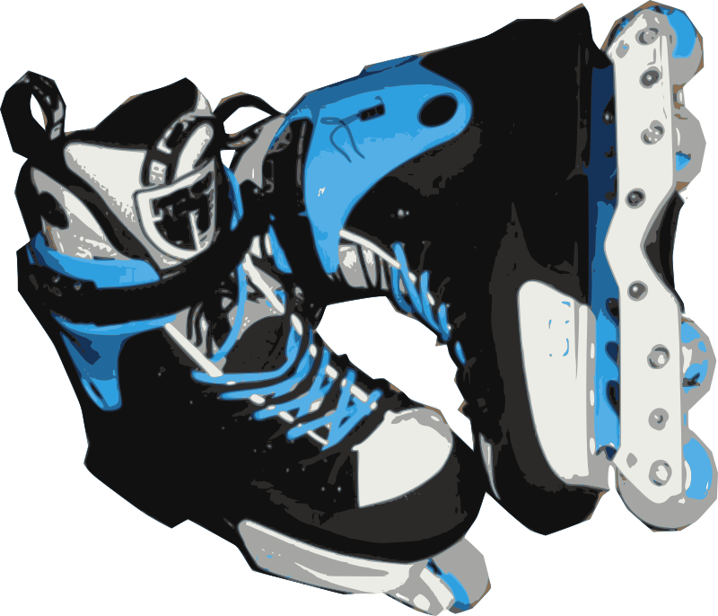 Blue Inline Skates