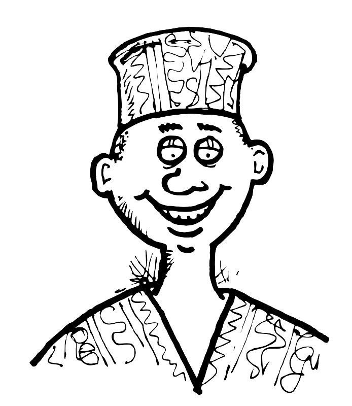 african man clipart