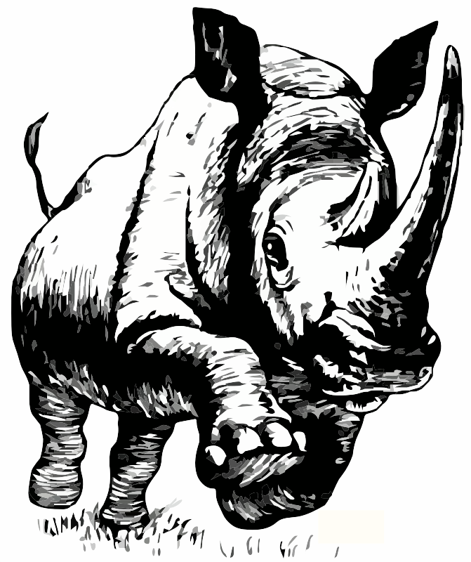 A Rhino - Openclipart