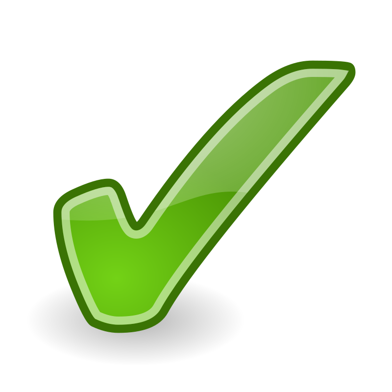 Tango style green checkmark