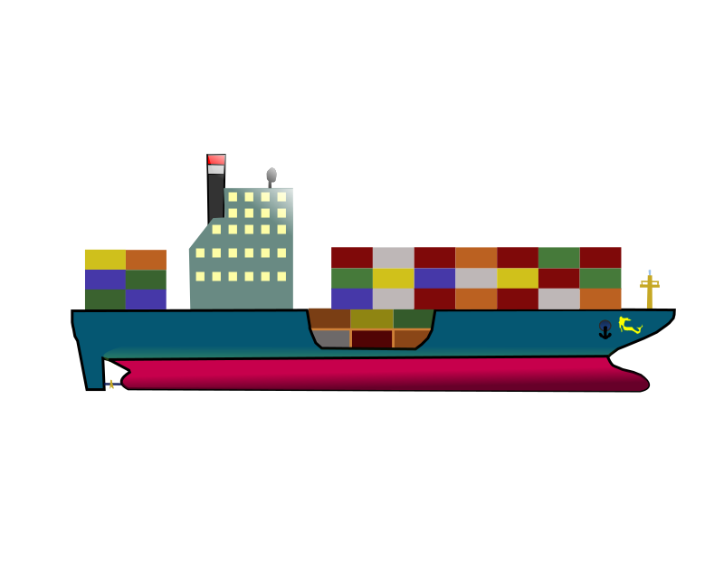 cargo ship clip art