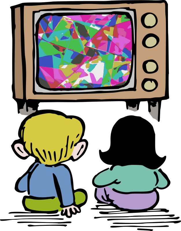 watch tv clipart