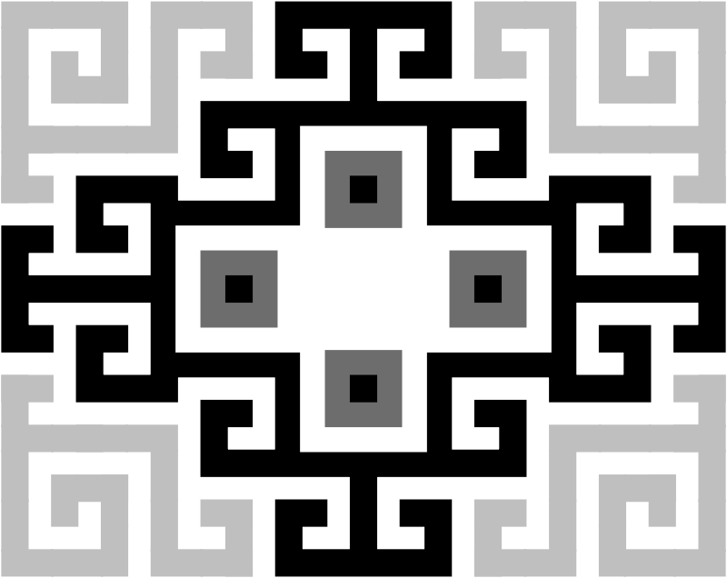 Inca geometric textile pattern