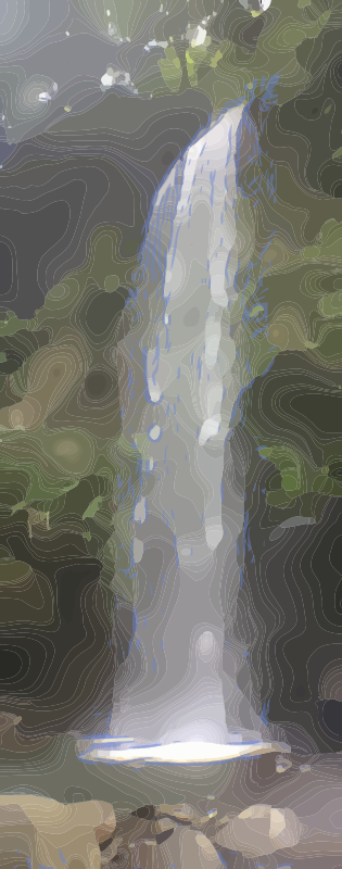 Abstract Waterfall