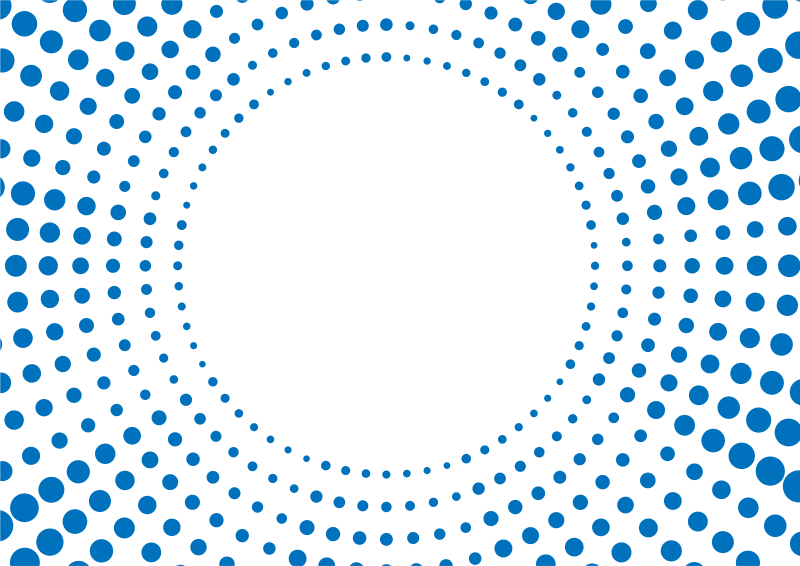 Halftone pattern blue dots