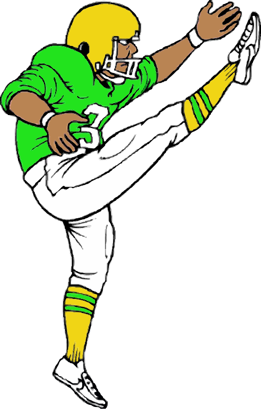 american football kick clipart