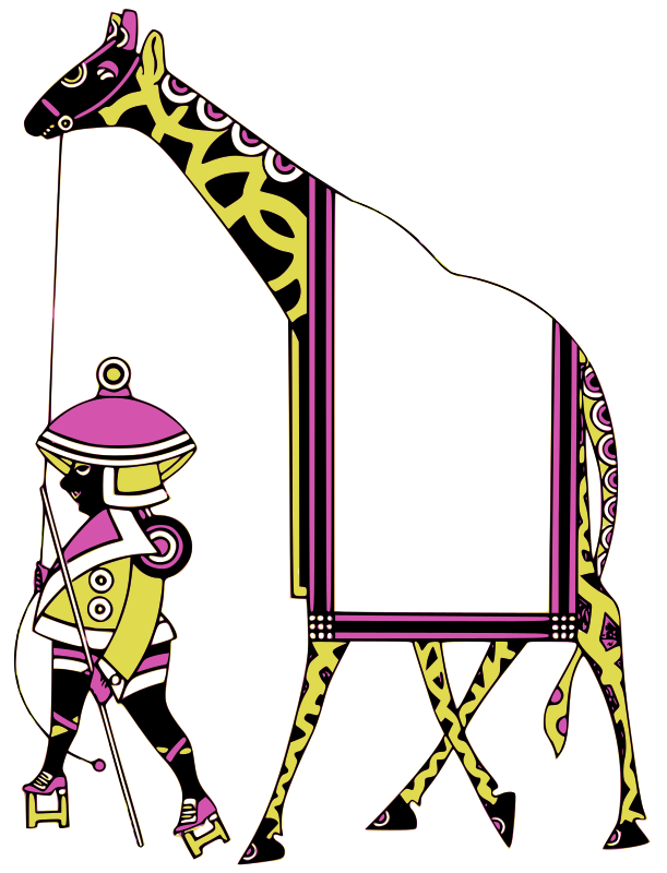 Retro Giraffe Frame