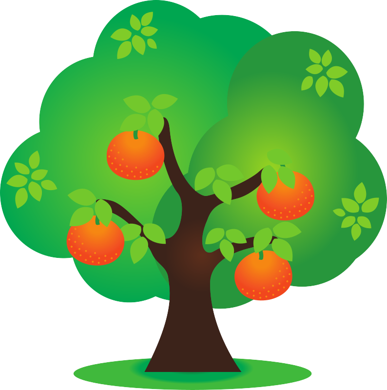 Orange Tree Openclipart 9022