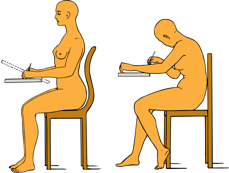 Good posture Bad posture