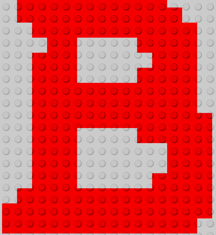 Letter B Lego like