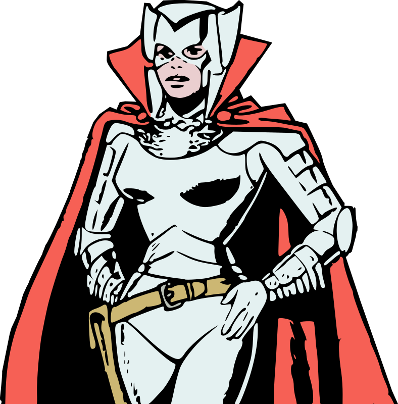 Female villain in armour