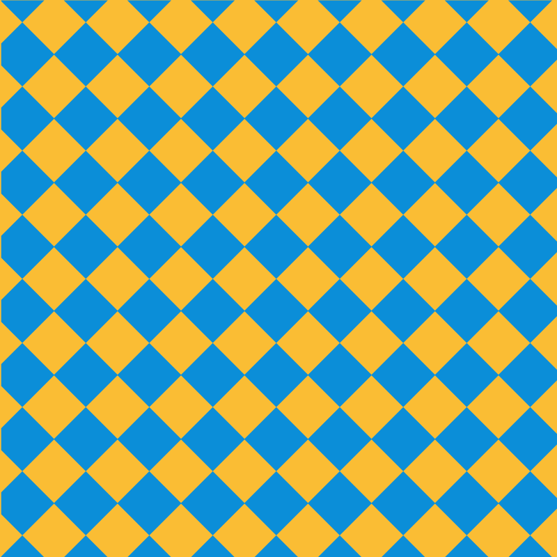 Yellow and blue tiles pattern