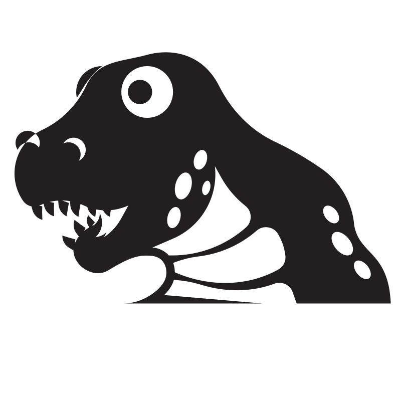 Tyrannosaurus head silhouette