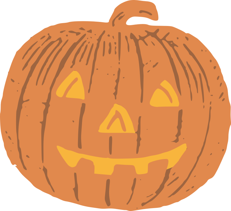 Halloween Jack-o-lantern - Colour