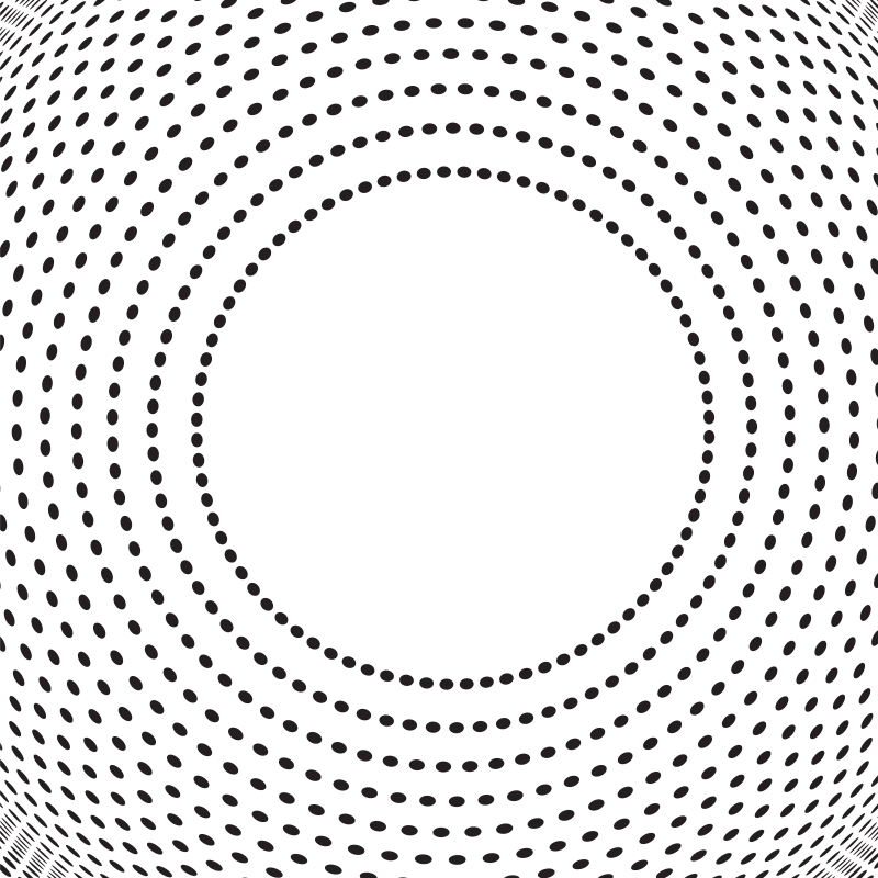 Circular dotted pattern white background