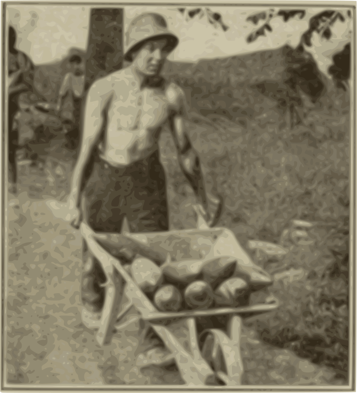 Solider with a Wheelbarrow