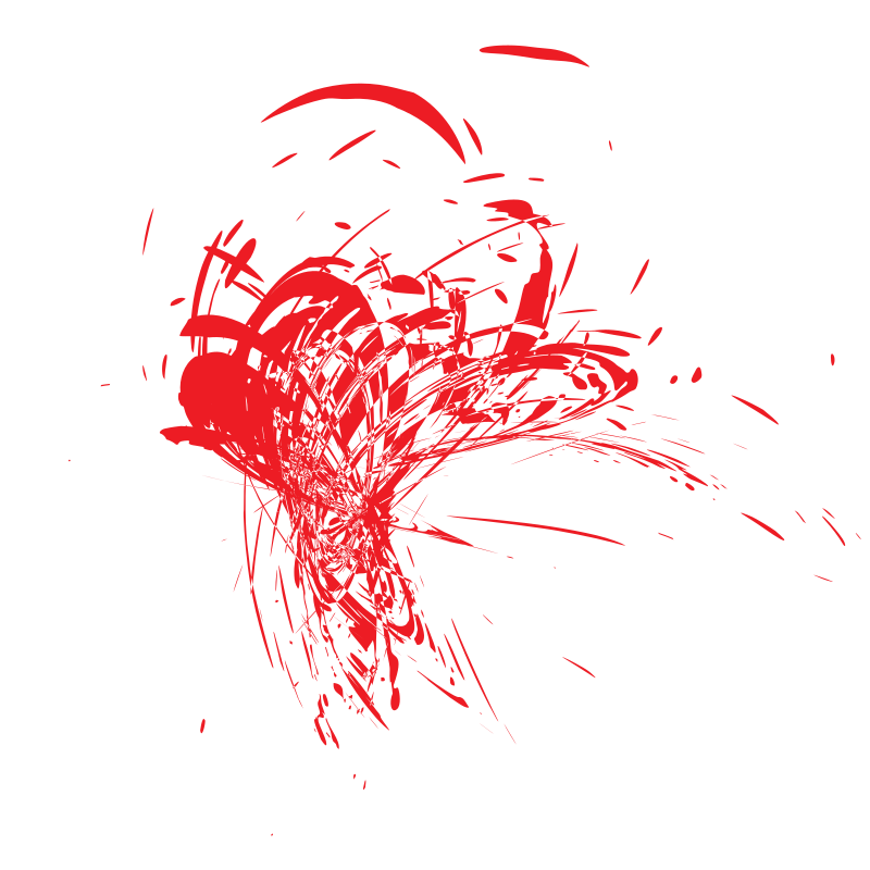 Red paint spatter